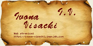 Ivona Višacki vizit kartica